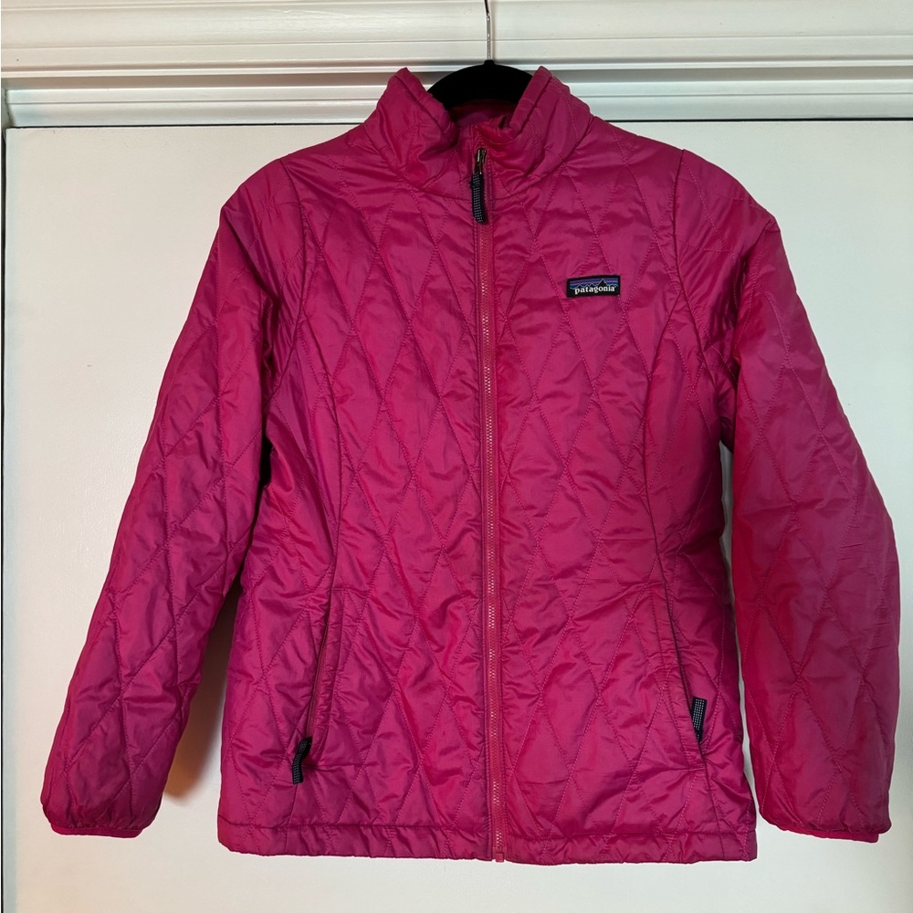 Patagonia Kids' Nano Puff Diamond Quilted Jacket - XL 14 - Pink